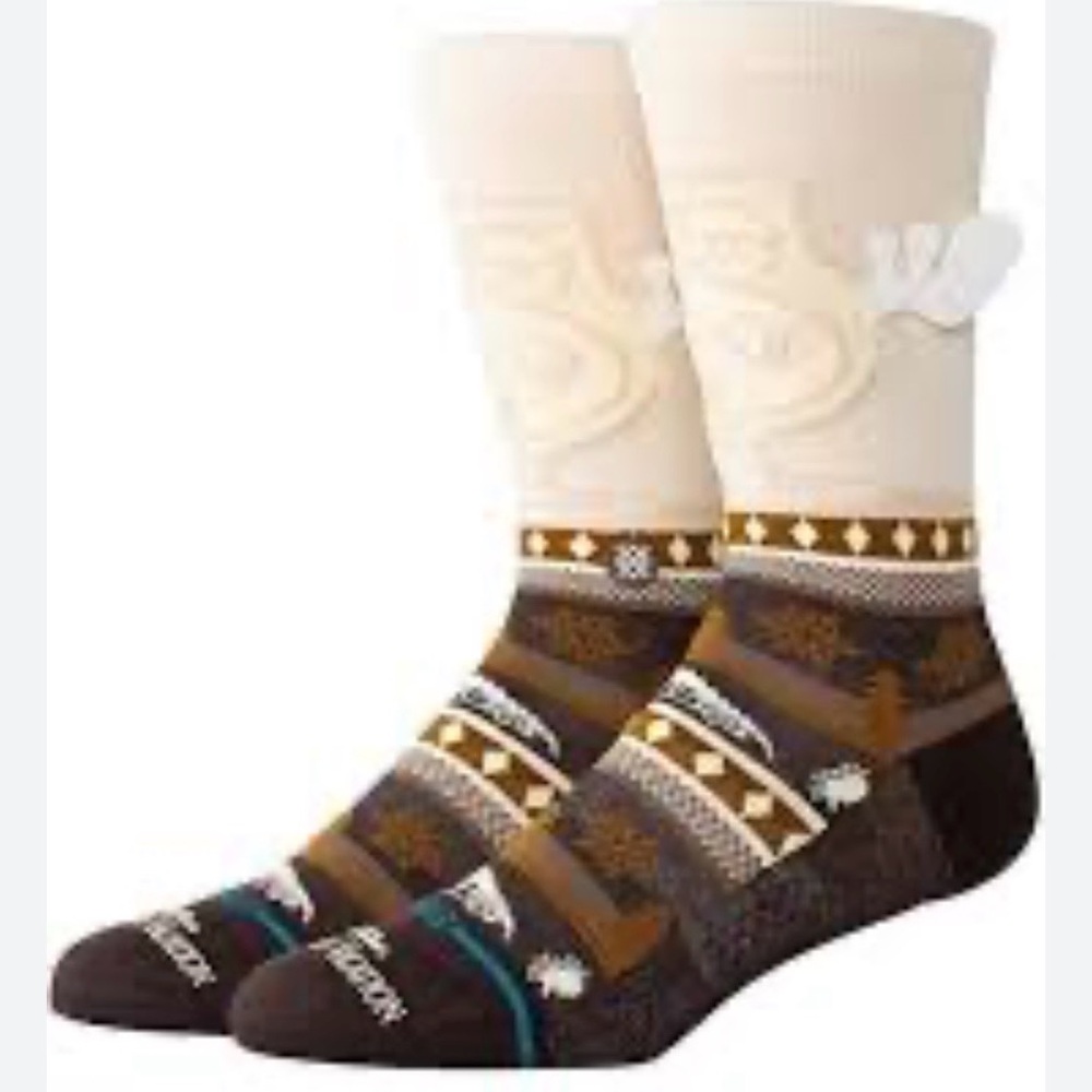 Stance “Have Some Eggnog” Crew socks Socks Medium NWT
